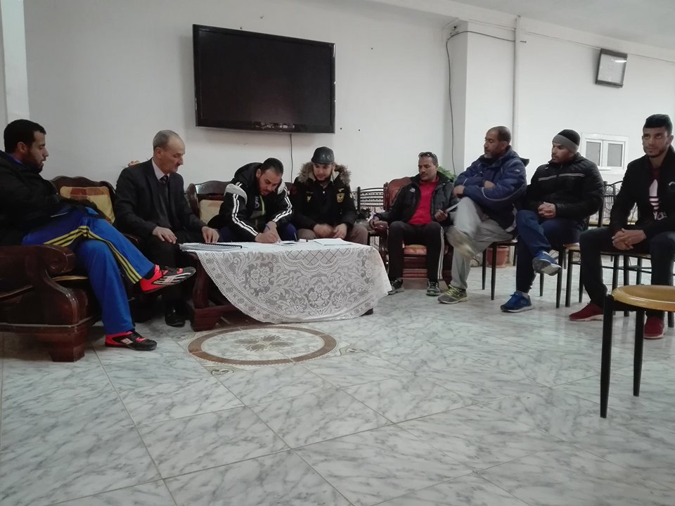 محضر إجتماع بطولة الفئات الصغرى